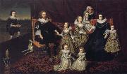 unknow artist Sir Thomas Lucy III and his family oil on canvas